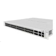 MikroTik Cloud Router Switch CRS354-48P-4S 2Q RM, 650MHz CPU, 64MB, 1x10/100, 48xGLAN(PoE), 4xSFP , 2xQSFP, incl. L5