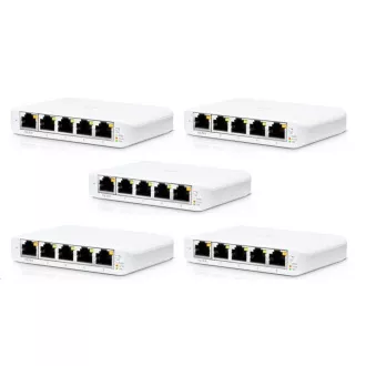 UBNT UniFi Switch USW-Flex-Mini-5, 5 darab [5xGigabit, 1xPoE In]