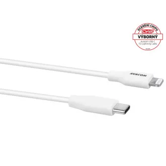 AVACOM MFIC-120W USB-C kábel - Lightning, MFi tanúsítvány, 120 cm, fehér