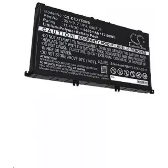 AVACOM akkumulátor Dell Inspiron 15 7559, 7557 Li-Ion 11, 4V 6491mAh 74Wh készülékhez