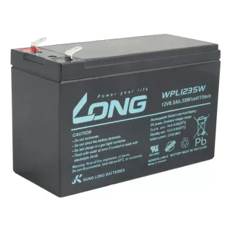 LONG akkumulátor 12V 8, 5Ah F2 HighRate LongLife 9 év (WPL1235W)