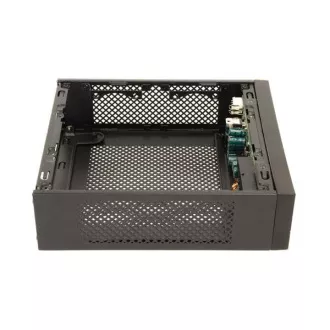 CHIEFTEC Compact Series/mini ITX ház, IX-03B, fekete, Alu, 85W-os tápegység CDP-085ITX