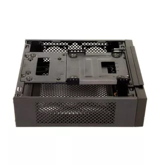 CHIEFTEC Compact Series/mini ITX ház, IX-03B, fekete, Alu, 85W-os tápegység CDP-085ITX