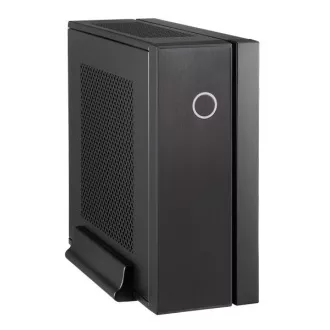 CHIEFTEC Compact Series/mini ITX ház, IX-03B, fekete, Alu, 85W-os tápegység CDP-085ITX