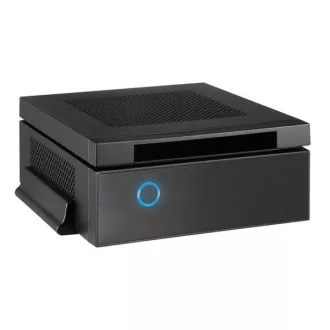 CHIEFTEC Compact Series/mini ITX ház, IX-03B, fekete, Alu, 85W-os tápegység CDP-085ITX