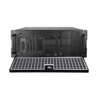 CHIEFTEC Rackmount 4U ATX/mATX, UNC-409S-B, 400W PSF-400B, fekete színben