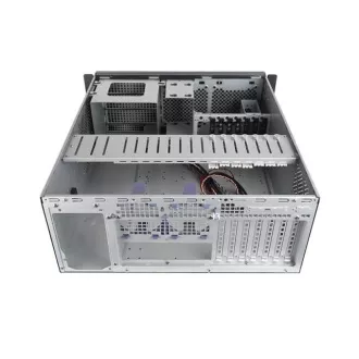 CHIEFTEC Rackmount 4U ATX/mATX, UNC-409S-B, 400W PSF-400B, fekete színben
