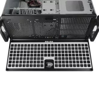 CHIEFTEC Rackmount 4U ATX/mATX, UNC-409S-B, 400W PSF-400B, fekete színben
