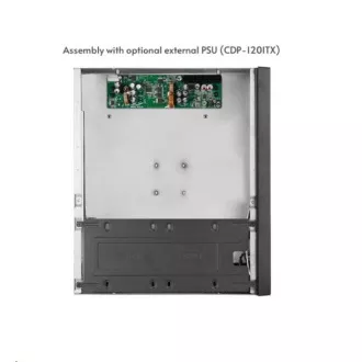 CHIEFTEC Compact Series/mini ITX ház, IX-06B-OP, Fekete, tápegység nélkül