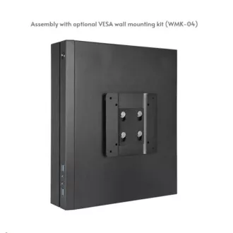 CHIEFTEC Compact Series/mini ITX ház, IX-06B-OP, Fekete, tápegység nélkül