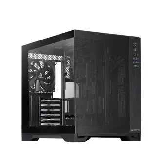 CHIEFTEC VISIO AIR tok, ATX, 1x USB-C 3.2, 2x USB 3.0, 3x 140mm ventilátor, fekete