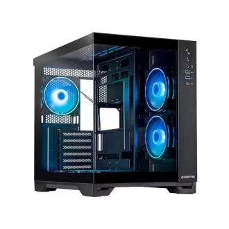 CHIEFTEC VISIO tok, ATX, 1x USB-C 3.2, 2x USB 3.0, 6x 120mm ARGB ventilátor, fekete színben