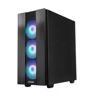 CHIEFTEC HUNTER 2 tok, ATX, 1x USB-C, 1x USB 3.1, 4x 120mm ARGB ventilátor, ARGB Hub, fekete színben CHIEFTEC HUNTER 2 tok, ATX, 1x USB-C, 1x USB 3.1, 4x 120mm ARGB ventilátor, ARGB Hub, fekete színben
