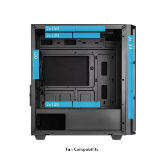 CHIEFTEC tok PRO MINI, mATX, 1xUSB-C, 1xUSB 3.0, 1x USB 2.0, 1x 120mm-es ventilátor, fekete CHIEFTEC tok PRO MINI, mATX, 1xUSB-C, 1xUSB 3.0, 1x USB 2.0, 1x 120mm-es ventilátor, fekete