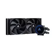 CHIEFTEC CPU vízhűtés Iceberg 240 Dark, 2x120mm, ARGB vízblokk, LGA1851, AM5, fekete, fekete