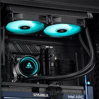 CHIEFTEC Iceberg 240 CPU vízhűtés, 2x120mm ARGB, ARGB vízblokk, LGA1851, AM5, fekete, fekete CHIEFTEC Iceberg 240 CPU vízhűtés, 2x120mm ARGB, ARGB vízblokk, LGA1851, AM5, fekete, fekete