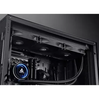CHIEFTEC Iceberg 360 Dark CPU vízhűtés, 3x120mm, ARGB vízblokk, LGA1851, AM5, fekete, fekete