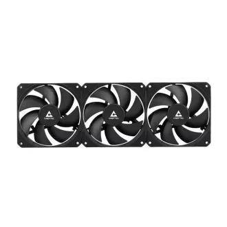 CHIEFTEC Iceberg 360 Dark CPU vízhűtés, 3x120mm, ARGB vízblokk, LGA1851, AM5, fekete, fekete