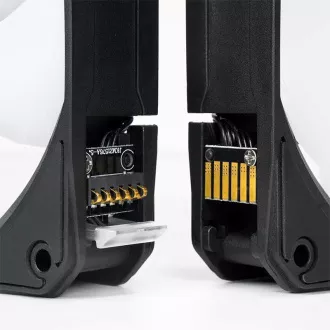 CHIEFTEC Iceberg 360 CPU vízhűtés, 2x360mm ARGB, ARGB vízblokk, LGA1851, AM5, fekete, fekete