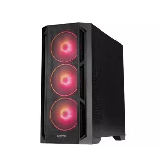 CHIEFTEC APEX LUMO tok, E-ATX, 1x USB-C 3.2, 2x USB 3.0, 4x 140mm ARGB ventilátor, ARGB Hub, fekete színű