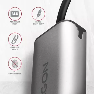 AXAGON ADE-25RC USB-C 3.2 Gen 1 - 2.5 Gigabit Ethernet hálózati kártya, Realtek 8156, automatikus telepítés, szürke színű AXAGON ADE-25RC USB-C 3.2 Gen 1 - 2.5 Gigabit Ethernet hálózati kártya, Realtek 8156, automatikus telepítés, szürke színű