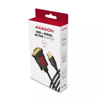 AXAGON ADS-1PSN, USB-A 2.0 - RS-232 DB9-M Prolific soros adapter / kábel 1.5m