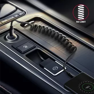 AXAGON BUCM-CM20TB, TWISTER kábel USB-C <-> USB-C, 1.1m, USB 2.0, PD 60W 3A, ALU, tpe, fekete