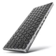 AXAGON HMC-KB-CS, USB 5Gbps hub CZ/SK billentyűzettel, HDMI 4K/60Hz, 3x USB-A, SD/mSD, audió, PD 100W, USB-C kábel 60cm