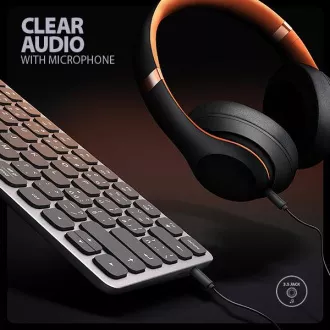 AXAGON HMC-KB-CS, USB 5Gbps hub CZ/SK billentyűzettel, HDMI 4K/60Hz, 3x USB-A, SD/mSD, audió, PD 100W, USB-C kábel 60cm