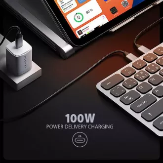 AXAGON HMC-KB-CS, USB 5Gbps hub CZ/SK billentyűzettel, HDMI 4K/60Hz, 3x USB-A, SD/mSD, audió, PD 100W, USB-C kábel 60cm