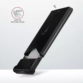 AXAGON EEM2-UB2, USB-C 10Gbps - M.2 NVMe SSD ARROW doboz, fekete