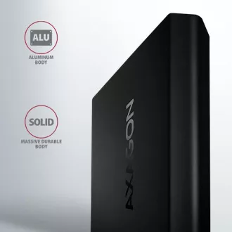 AXAGON EEM2-UB2, USB-C 10Gbps - M.2 NVMe SSD ARROW doboz, fekete