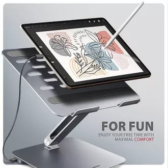 AXAGON HMC-STND, állvány 10"-17" laptopokhoz, USB 5Gbps hub, 3x USB-A, HDMI 4k/60Hz, RJ-45, PD 100W, USB-C kábel 60cm AXAGON HMC-STND, állvány 10"-17" laptopokhoz, USB 5Gbps hub, 3x USB-A, HDMI 4k/60Hz, RJ-45, PD 100W, USB-C kábel 60cm