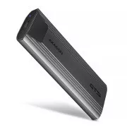 AXAGON EEM2-GTS2, USB-C 10Gbps - M.2 NVMe & SATA SSD fém THIN doboz, csavarozásmentes