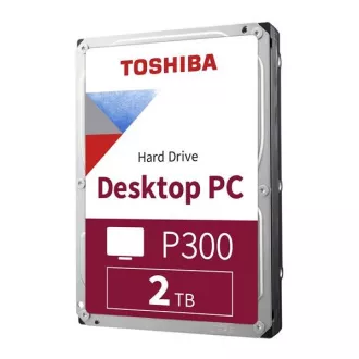 TOSHIBA HDD P300 asztali PC (SMR) 2TB, SATA III, 7200 rpm, 256MB gyorsítótár, 3, 5
