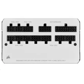CORSAIR tápegység, RM750-80 PLUS Gold (ATX, 750W, moduláris), fehér
