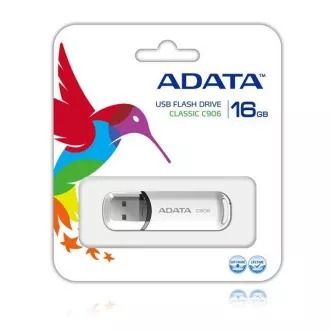 ADATA Flash Disk 16 GB C906, USB 2.0 Classic, fehér ADATA Flash Disk 16 GB C906, USB 2.0 Classic, fehér
