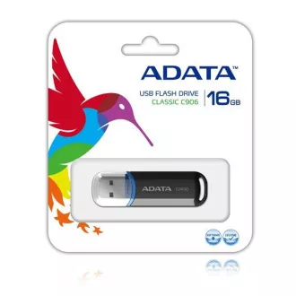 ADATA Flash Disk 16 GB C906, USB 2.0 Classic, fekete ADATA Flash Disk 16 GB C906, USB 2.0 Classic, fekete