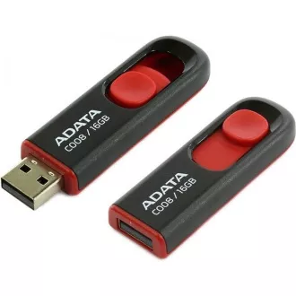 ADATA Flash Disk 8GB C008, USB 2.0 Classic, fekete ADATA Flash Disk 8GB C008, USB 2.0 Classic, fekete