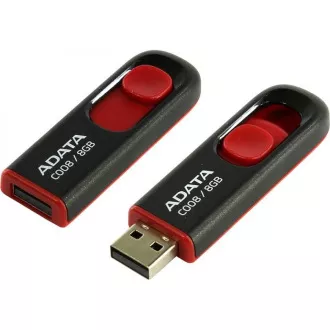 ADATA Flash Disk 8GB C008, USB 2.0 Classic, fekete ADATA Flash Disk 8GB C008, USB 2.0 Classic, fekete