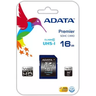 ADATA SDHC kártya 16 GB Premier UHS-I Class 10