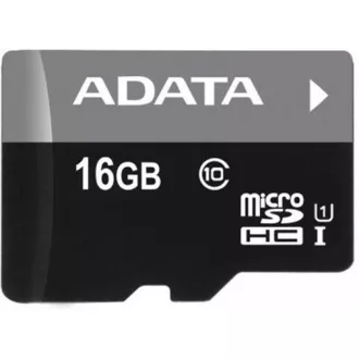 ADATA MicroSDHC kártya 16GB UHS-I Class 10 + SD adapter, Premier