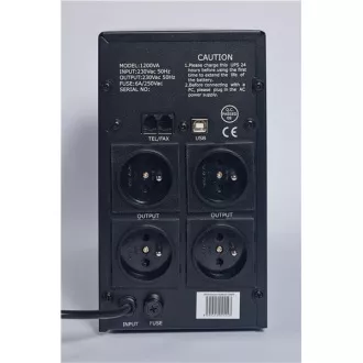 EUROCASE UPS EA200LED 1200VA line interaktív UPS