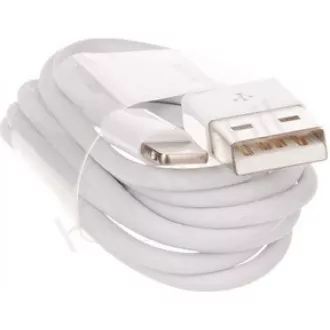 APPLE USB kábel lightning csatlakozóval - fehér (ömlesztett csomag) 1m