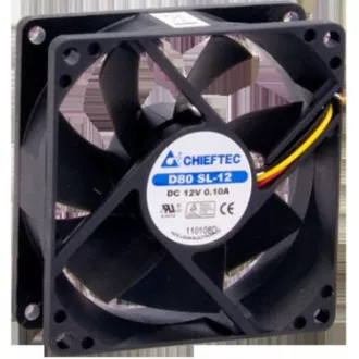 CHIEFTEC ventilátor AF-0825S, 80x80x25 mm-es hüvelyes ventilátor, 3/4pin csatlakozóval