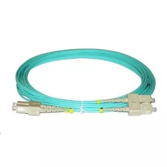 Duplex patch kábel MM 50/125, OM3, SC-SC, LS0H, 1m