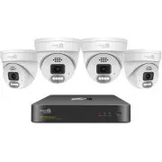 iGET HOMEGUARD HGNVK84804 - PoE kamerakészlet 2K NVR 8CH   4x kültéri kamera hanggal