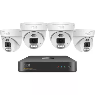 iGET HOMEGUARD HGNVK84804 - PoE kamerakészlet 2K NVR 8CH   4x kültéri kamera hanggal