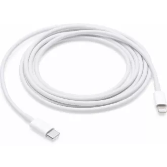 APPLE USB kábel lightning csatlakozóval - fehér (ömlesztett csomag) 2m