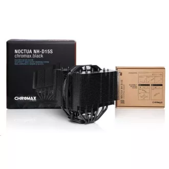 NOCTUA CPU-hűtő NH-D15S CH-BK, 1x 140mm, LGA1851, AM5, fekete, fekete